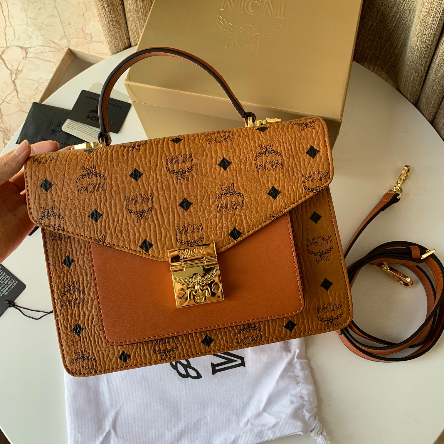 MCM Top Handle Bags